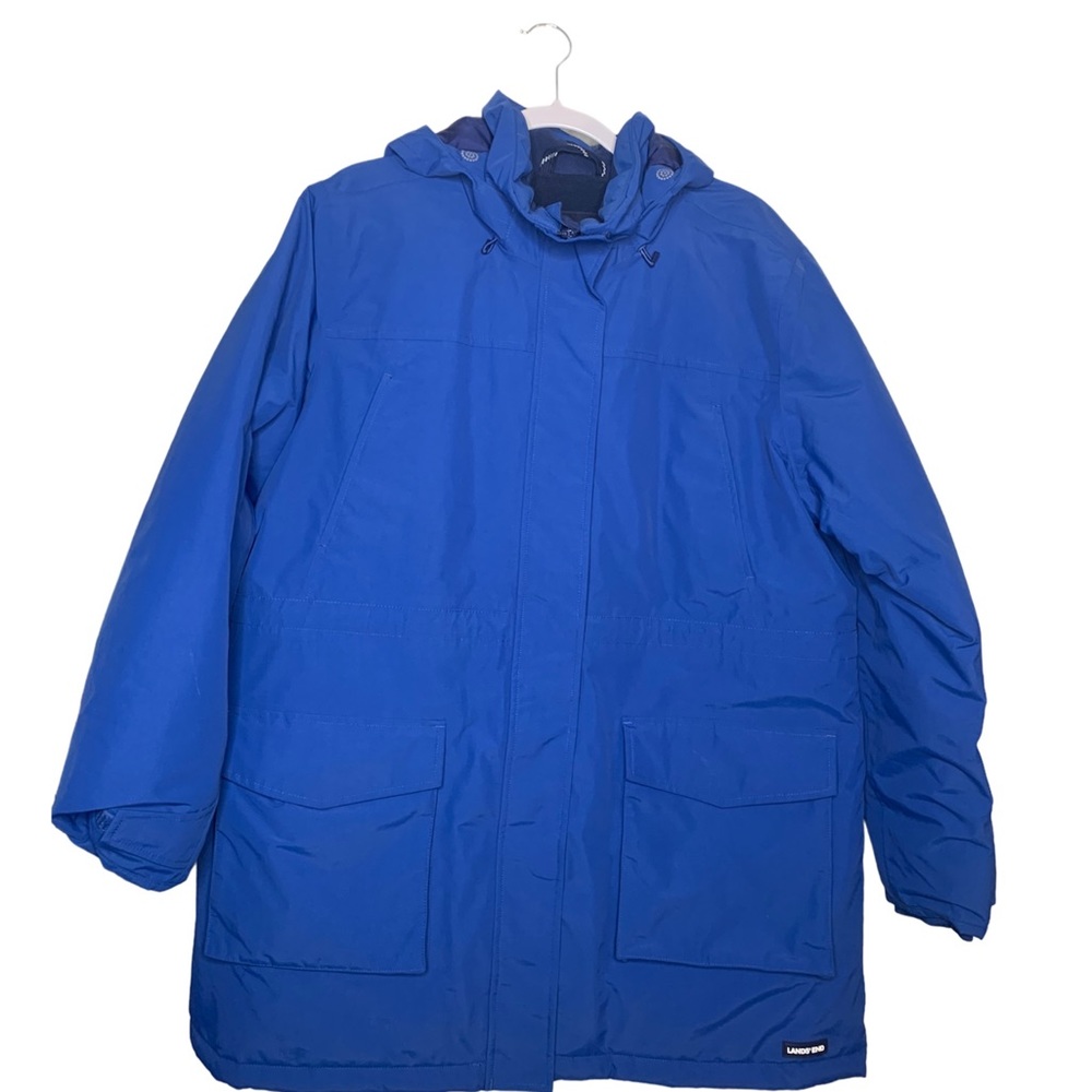 Lands End Men’s Windbreaker Warm Winter Coat Gem